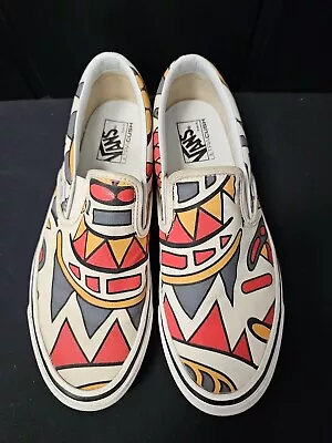 VANS Authentic Tribal Print Shoes Men's Size 10.5 / Women's 12 RARE STYLE 98 • $89.95