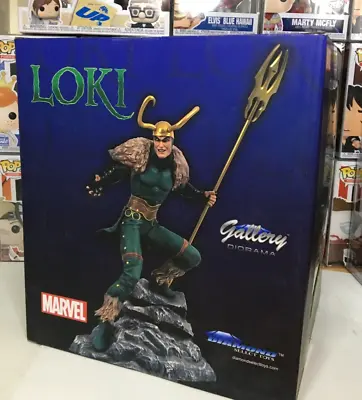 Marvel 12  Diamond Select Gallery Diorama Loki Figure Statue NEW FREE UK P&P • £39.95