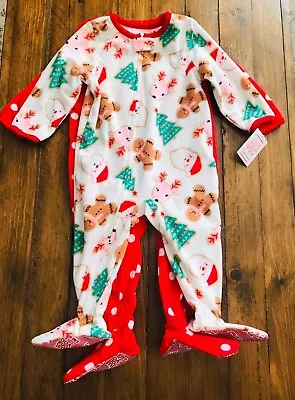 Carter's Footed Pajamas One Piece Christmas Multi Size 18M NWT • $12.99