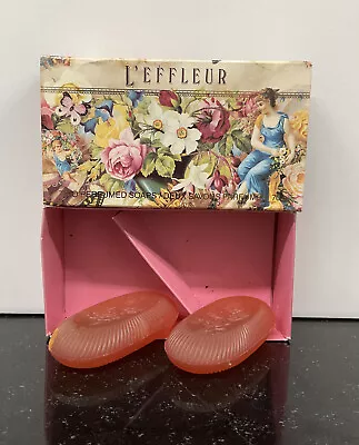 L' EFFLEUR Perfumed Soap By Coty DIV BENCKISER  2 Bars VINTAGE • $34.30