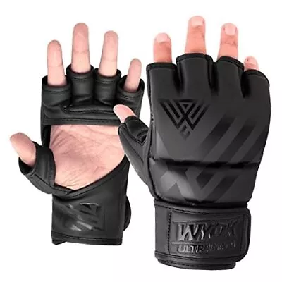  MMA Gloves For Men And Women Super Lightweight UFC Mixed Martial S / M BLACK • $38.70