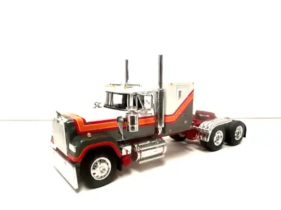 Dcp / First Gear  1/64 Scale  Mack Super Liner Flat Top White Red Gray Orange • $69