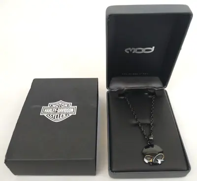 Harley-Davidson Men's 24  Chain Black Out Willie G Skull Necklace HSN0063-24 • $95.99