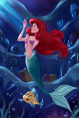 The Little Mermaid Ariel Children Musical Movie Wall Art Home - POSTER 20x30 • $23.99