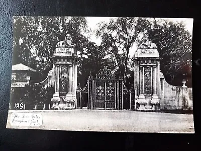 Vintage Postcard  The  Lion Gates Hampton Court • £1.20