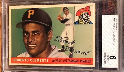 Roberto Clemente (Rookie Year)...HOF...1955 Topps #164...Pittsburgh Pirate...EX • $5400