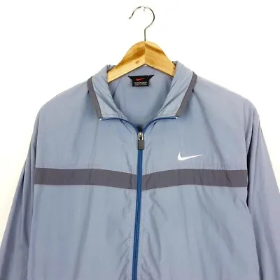 Nike Shellsuit 90s Baby Blue Jacket - Size Men's M • £22.10