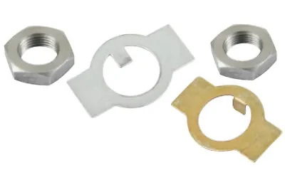 $11.35 • Buy Link & Kin Pin Spindle Nut Kit Left & Right Nut + Lock Plates Vw Buggy Bug Ghia