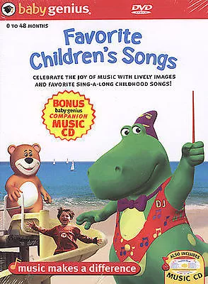 Baby Genius Favorite Children's Songs W/bonus Music CD By  • $4.54