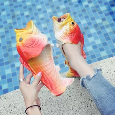 Funny Slippers Man Footwear Family Shoes Parent-child Sandals Fish Slippers • $20.50