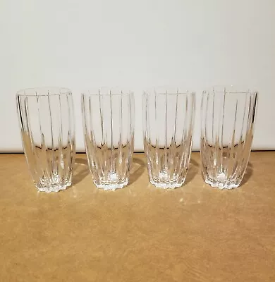 Set Of 4 Marquis Waterford Crystal Omega 5 5/8  Tall Highball Tumblers Glasses • $125