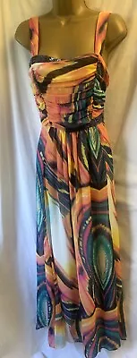 £44.95 • Buy BNWT Matthew Williamson Butterfly Size 14 Sequin Floaty Kaleidoscope Maxi Dress