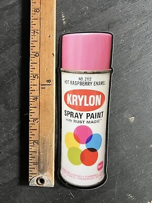 STICKER Reproduction 1968 Hot Raspberry Die Cut Krylon Vintage Spray Paint Can • $4.99