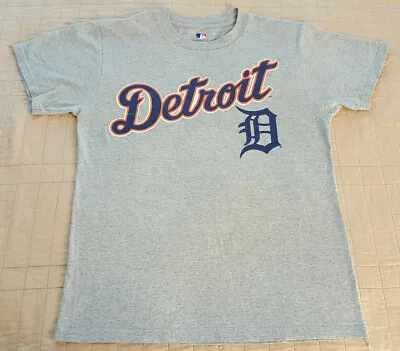 Detroit Tigers Ian Kinsler Jersey T Shirt S Small MLB EUC Baseball Gray INV301 • $13.24