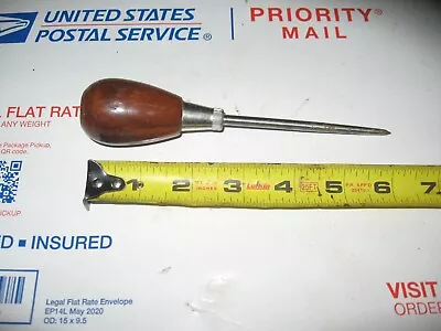 Vintage Scratch Awl With Rock Maple Handle Near Mint • $5