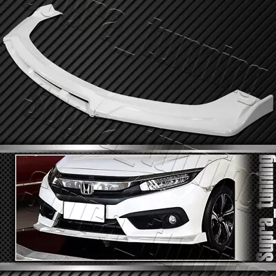 Painted White Configurable Of Up 3-Different Style Front Bumper Lip Universal • $76.99