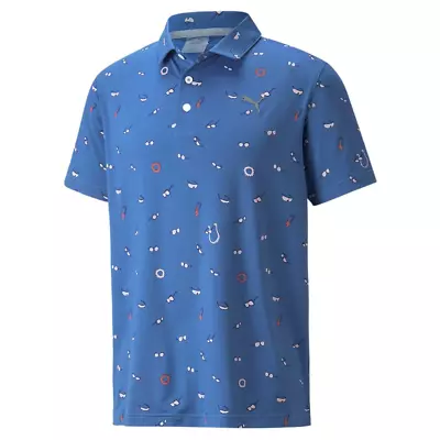 $90 • Buy Puma Mattr Sunnies Polo - Bright Cobalt/Quite Shade