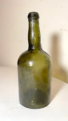 $215.99 • Buy Rare Antique 4 Piece 1700's Handmade Mold Blown Green Whiskey Wine Glass Bottle
