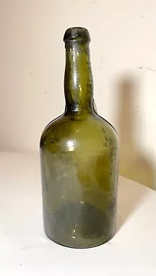 $215.99 • Buy Rare Antique 4 Piece 1700's Handmade Mold Blown Green Whiskey Wine Glass Bottle