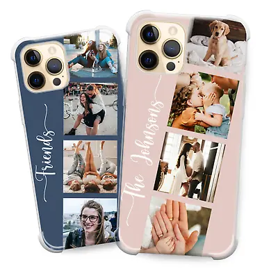 Personalised Case For IPhone 15 14 13 12 Custom Photo Name Silicone Phone Cover • £7.49