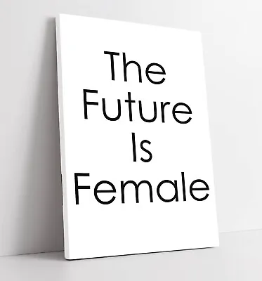 The Future Is Female Quote Feminist Saying -deep Framed Canvas Wall Art Print • £69.99