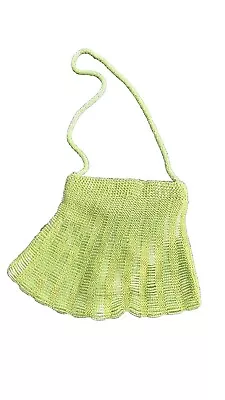 Lime Green | Beaded | Handbag | Purse|  India  • $16