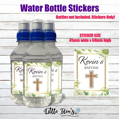 Personalized 32x Water Bottle Stickers Party Birthday Favour BAPTISM • $14.95