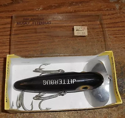 Vintage Arbogast Musky Jitterbug/black/in Box! • $4.99