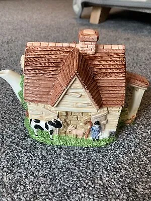 £9 • Buy Decorative Teapot Leonardo Farm House Cottage Barn Cow Small Lid 