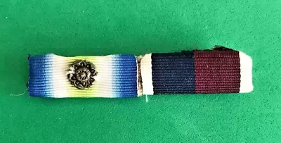 Medal Ribbon Bar - Falklands Medal With Rosette / Raf Long Service Medal • £7