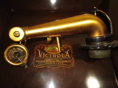 VICTROLA NO. 2 REPRODUCER Gold Color W/ TONE ARM & SCREWS • $199