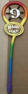 Magic Hat Brewing Company No 9 Rare Rainbow Beer Keg Tap Handle 12.5” • $39.99