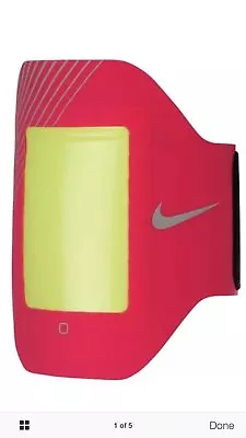 Nike Women E1 Prime Performance Arm Band IPhone 4 4S Pink Force Silver • $9.95