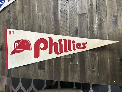 VINTAGE 1969 Philly Philadelphia Phillies Full Size 30 Inch Pennant 1960s • $10