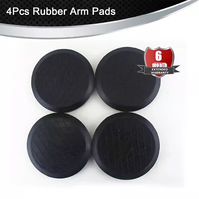 4Pcs 125mm Rubber Auto Lift Hoist Arm Pads Black Round Durable • $46.42