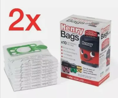 £3.35 • Buy 2x Genuine Numatic Henry & Hetty HEPAFLO Vacuum Cleaner Hoover Bags HeavyDuty