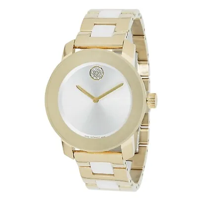 Movado 3600892 Women's Bold Ceramic White Dial Quartz Watch • $309