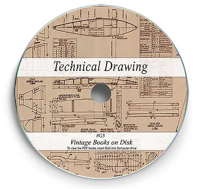 £4.60 • Buy Rare Drawing Books On DVD - Engineering Drafting Design Mechanical Machine G3