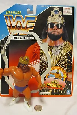 Macho King Randy Savage - Vintage WWF 1991 Series 2 Wrestling Figure W/bio Card • $52.99