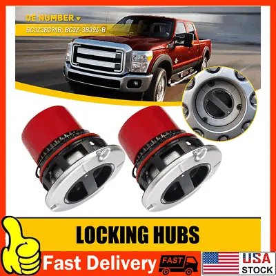 Front Auto Locking Hub For Ford F250 F350 F450 F550 2005-2016 Super Duty 2pcs US • $69.99