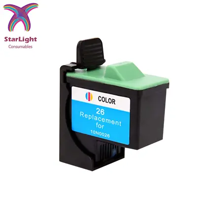 TRI-COLOUR INK CATRIDGE 26  Fits For Lexmark 510 I3 X1100 • £6.19