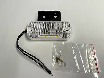 Venta LED Front Marker Light Clear Front Lamp 12V / 24V Caravan Motorhome CML13 • $19.73