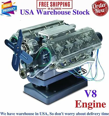 Visible V8 Internal Combustion Ohc Engine Motor Working Model Haynes Kit Box New • $139.99