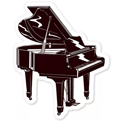 Piano Musical Instrument Band Sticker 5  X 5  • £2.89