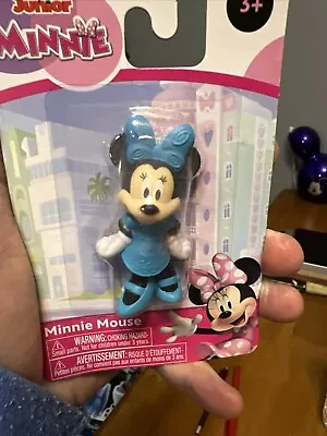 Disney Junior - Minnie Mouse Mini Figure - Approx. 2.5  High - Blue Dress • $7.99