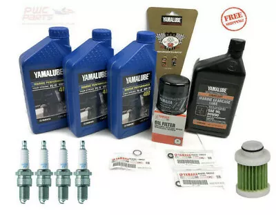 YAMAHA OEM F70LA Outboard Oil Change Kit W/ Gear Lube 10W30 4M LUB-MRNSM-KT-10 • $134.95