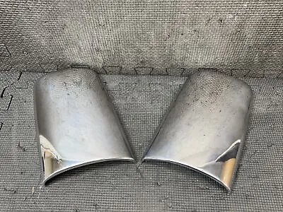 🔥 OEM 1993 Mercedes W140 LEFT RIGHT Side Wing Door Mirror Covers Chrome Housing • $69.99