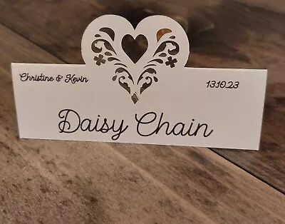 £7 • Buy Wedding Table Place Setting Name Cards Birthday Anniversary Personalised  X 20