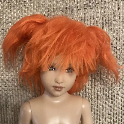 Doll Wig Size 7/8 Orange Pigtails 175 • $15