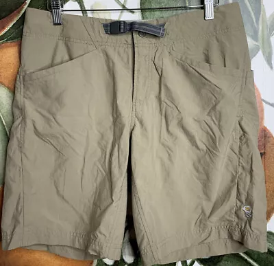 Mountain Hardwear Size 10 Belted Camping Hiking Shorts Brown • $20.99